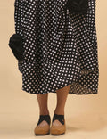 Irregular Hem Flower Midi Skirt - DippedShop Wholesale - #4307