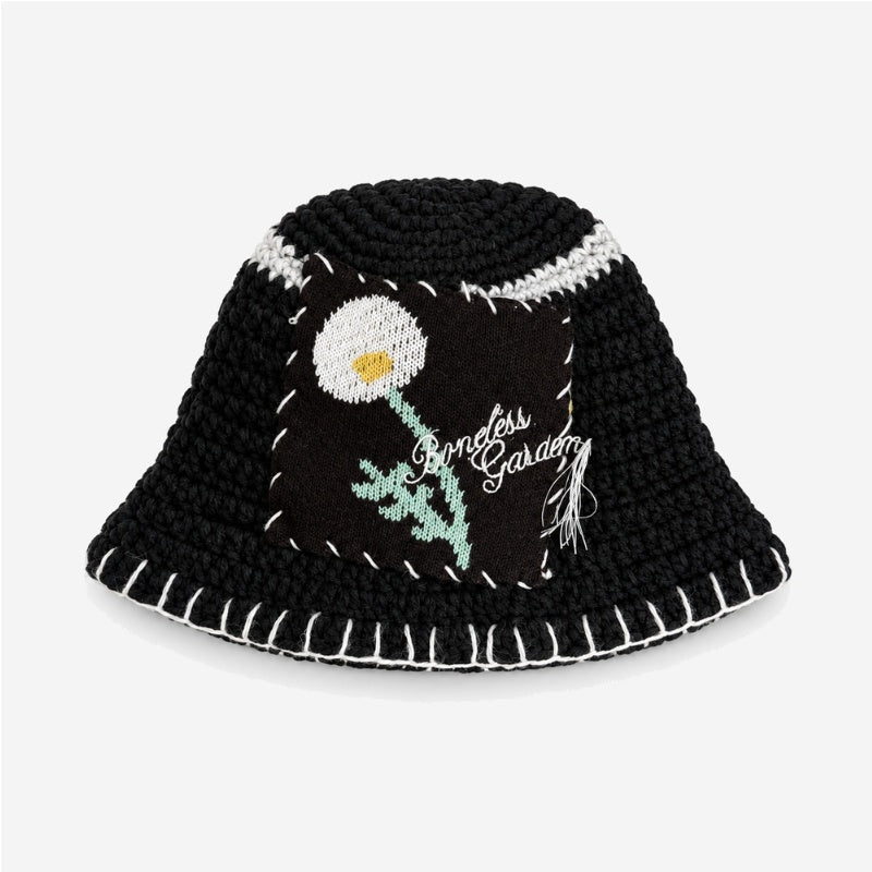 Color Block Splice Floral Jacquard Bucket Hat 6W6HAT634