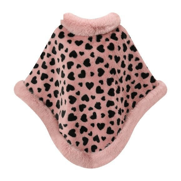 Faux Fur Shawl Poncho - DippedShop Wholesale - #2307