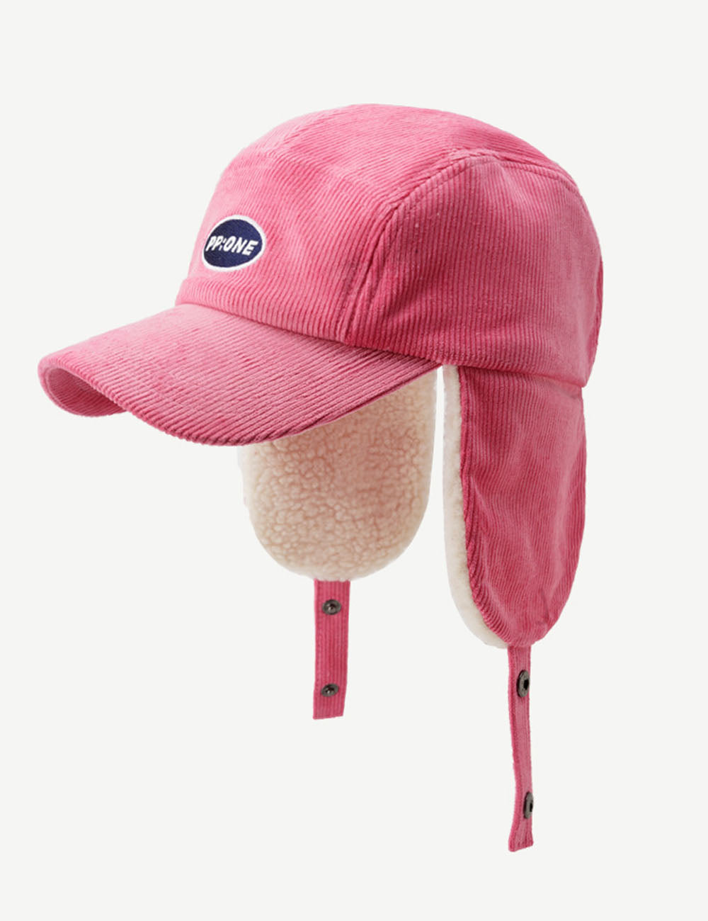 Winter Hat With Ear Flap Corduroy Baseball Cap DP25G723