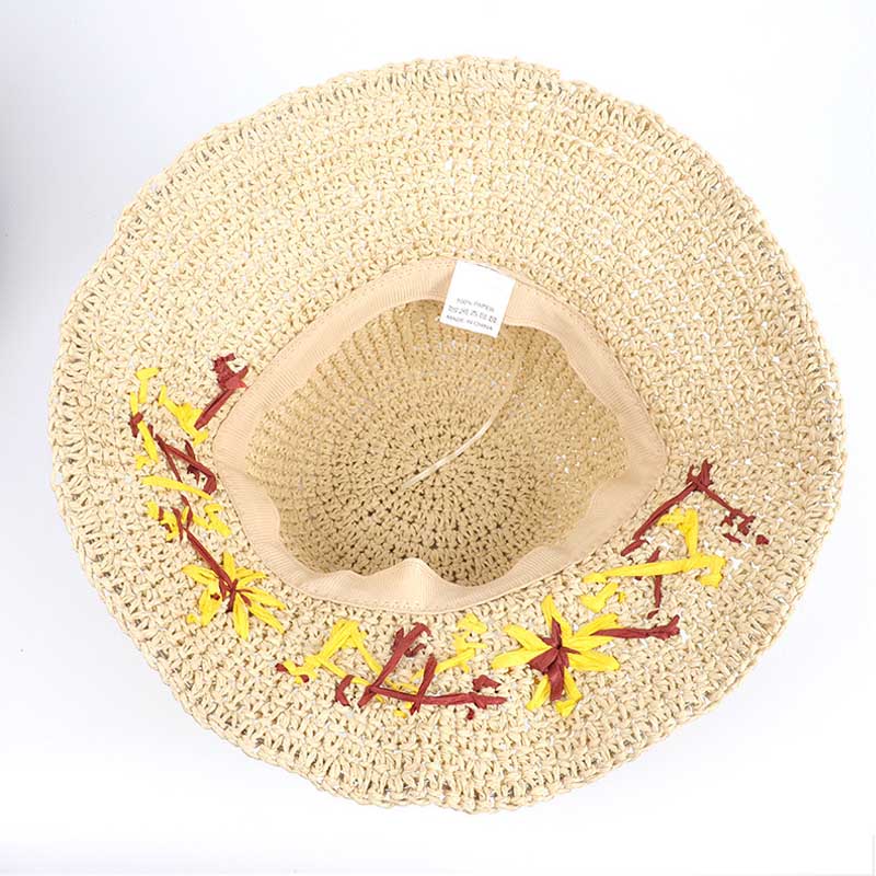 Flower Crochet Beach Hat - DippedShop Wholesale - #0243