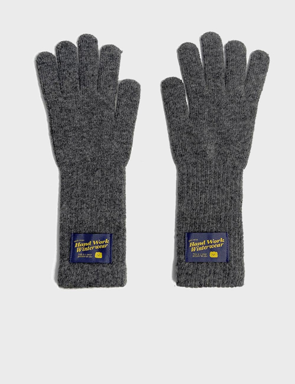 Simple Solid Color Warm Knit Wool Gloves DP25G701