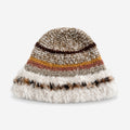 Color Block Splice Floral Jacquard Bucket Hat 6W6HAT634