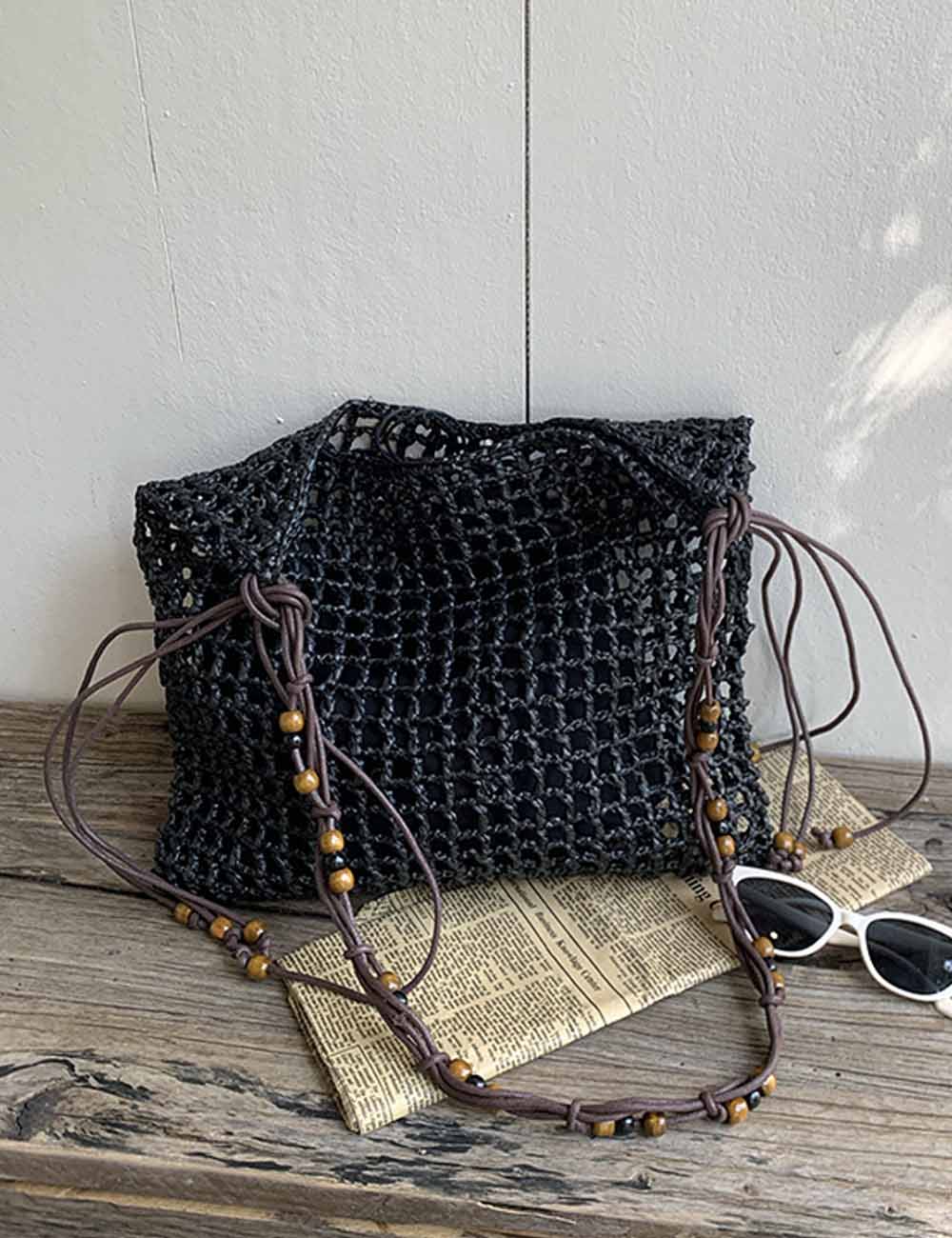 Vintage Beaded Tote Bag - DippedShop Wholesale - #6003