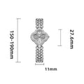 Trendy Lucky Clover Rhinestone Bracelet Quartz Watch MK2SSAS6W6JWA04