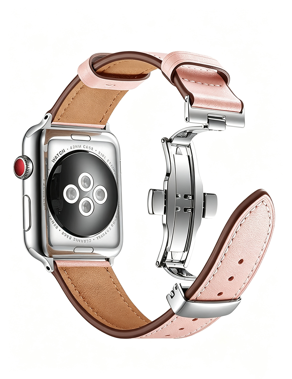 Simple Solid Color PU Leather Watch Band 6W6JWA118