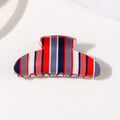 Striped Hair Claw - DippedShop Wholesale - #1875