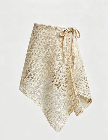 Asymmetrical Wrap Skirt - DippedShop Wholesale - #4611