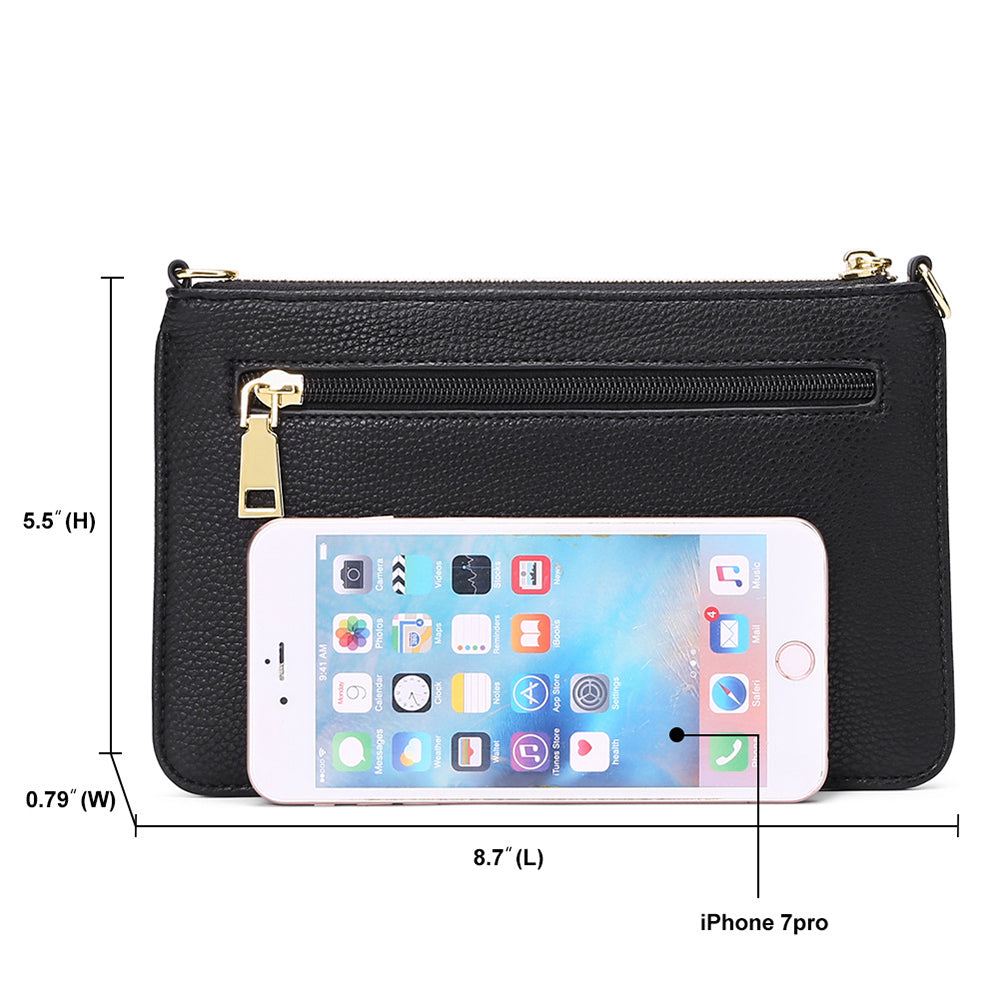 Minimalist Solid Color Handbag Phone Purse 6W10BBG2408