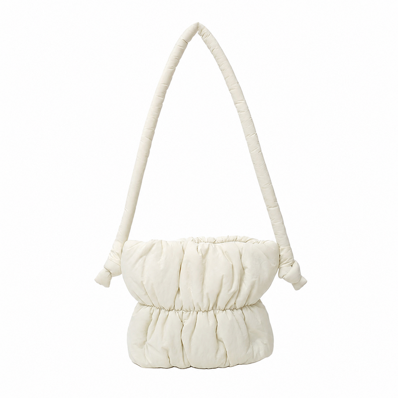 Casual Nylon Puffer Bucket Shoulder Bag 6W10BBG1808