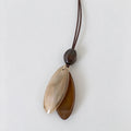 Irregular Resin Pendant Necklace - DippedShop Wholesale - #2035