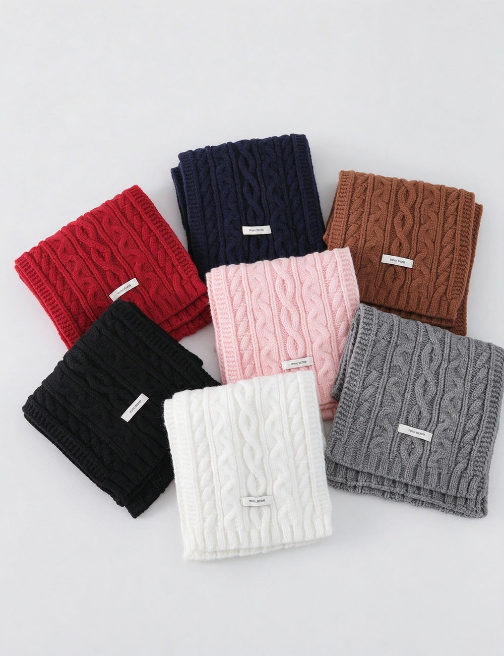 Warm Solid Color Cable Knit - DippedShop Wholesale - #1827