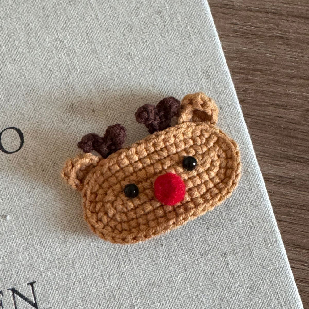 Crochet Christmas Tree Hair Clip - DippedShop Wholesale - #3155
