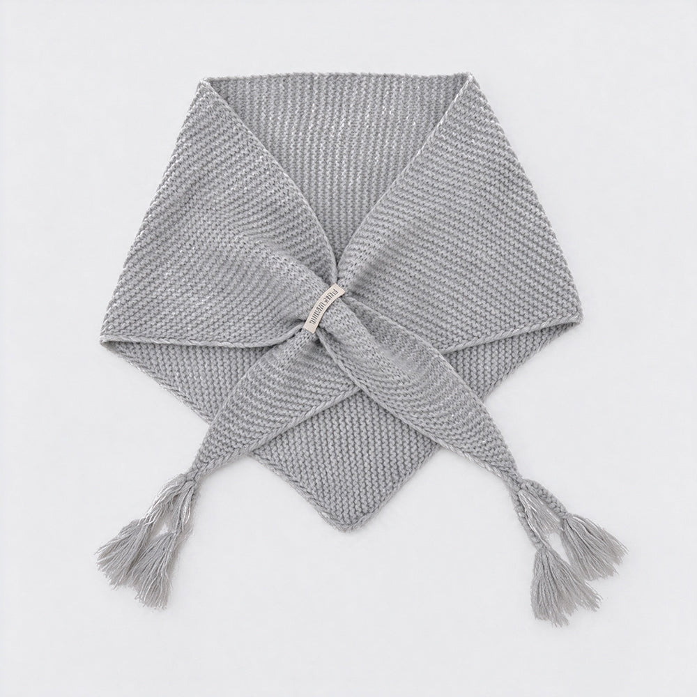 Thick Chunky Knitted Triangle Shawl - DippedShop Wholesale - #4307