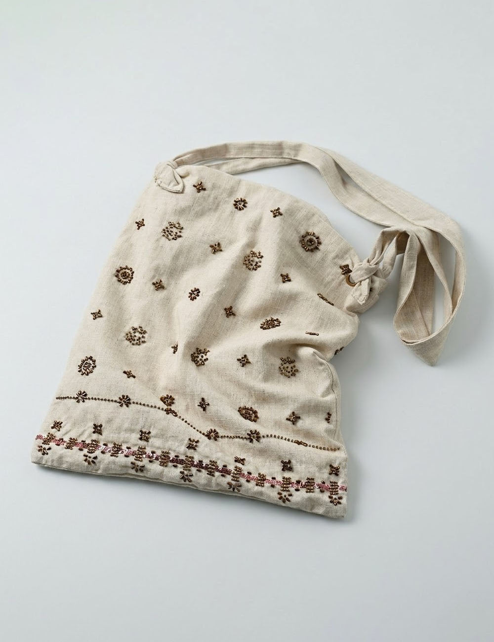 Beaded Flower Shoulder Bag - DippedShop Wholesale - #2211