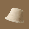 Trendy Reversible Faux Fur Suede Bucket Hat 6W6HAT537