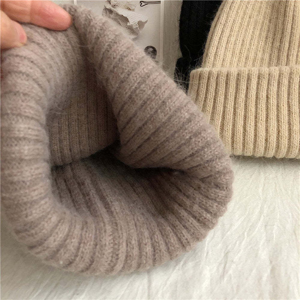 Rib Knit Beanie Hat - DippedShop Wholesale - #1395