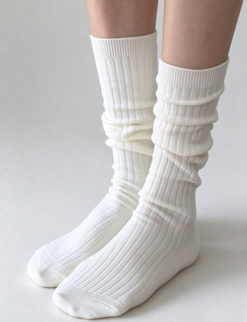 Slouchy Mid-Calf Socks - DippedShop Wholesale - #4403