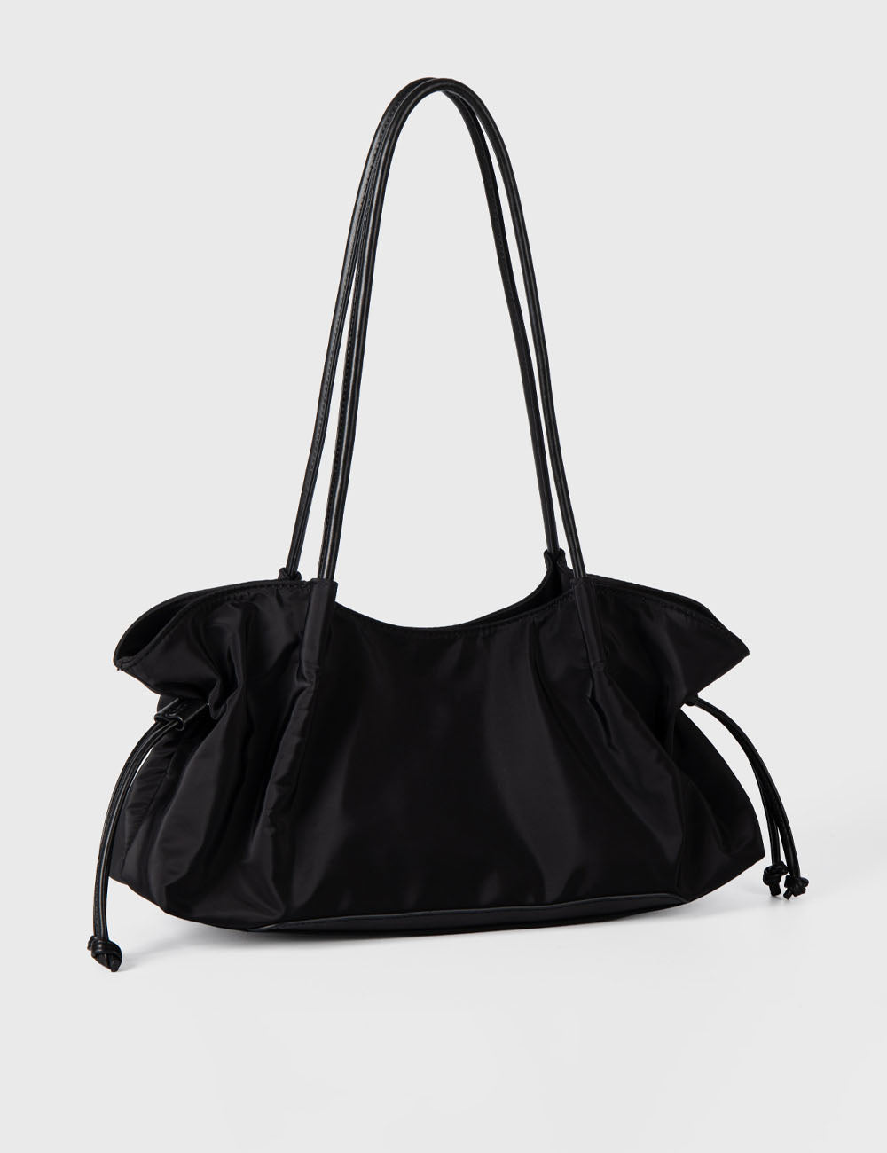 Casual Solid Color Drawstring Ruffled Shoulder Bag 6W10BBG1363