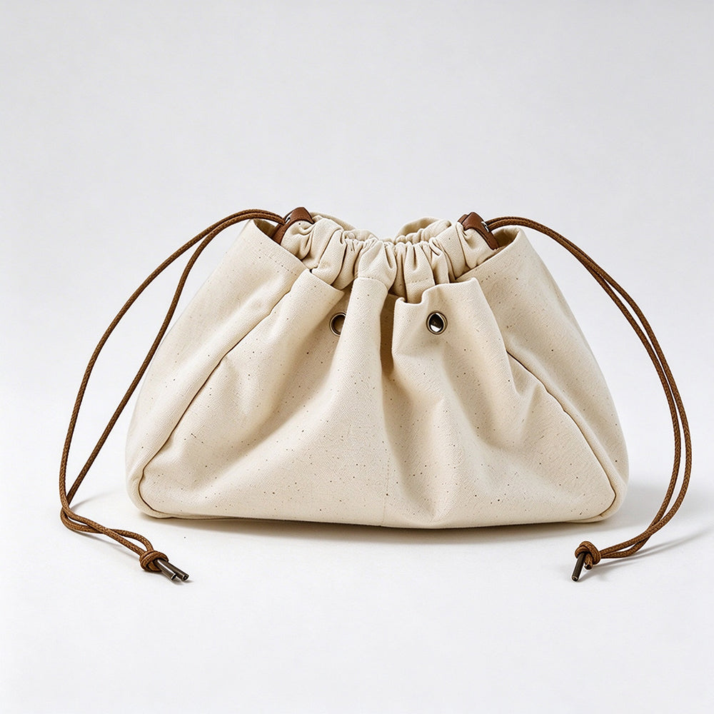 Minimalist Solid Color Drawstring Cosmetic - DippedShop Wholesale - #6691