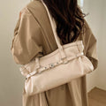 Retro Belted Buckle PU Tote - DippedShop Wholesale - #3651
