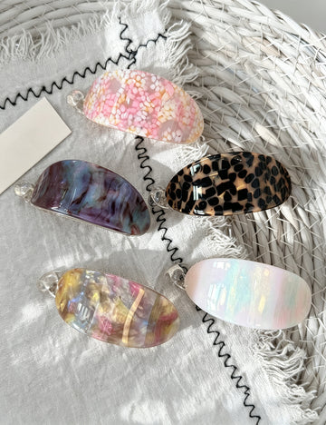 Fashion Tortoise Shell Banana Hair Clip 6W6HCP1674