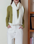 Minimalist Solid Color Knit Scarf 6W6NSW295