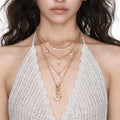 Multi-Layered Long Necklace - DippedShop Wholesale - #6547