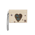 Leopard Heart Card Wallet - DippedShop Wholesale - #0275