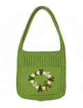 Crochet Floral Shoulder Bag - DippedShop Wholesale - #2963
