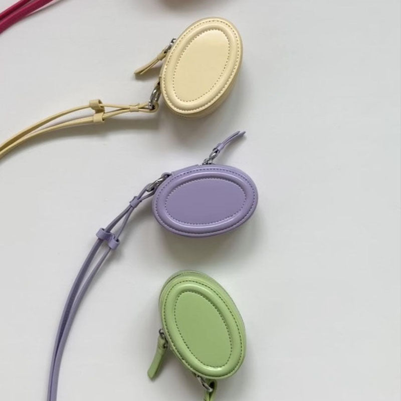 Simple Solid Coloe Oval Case Earbud Case 6S10BWB102