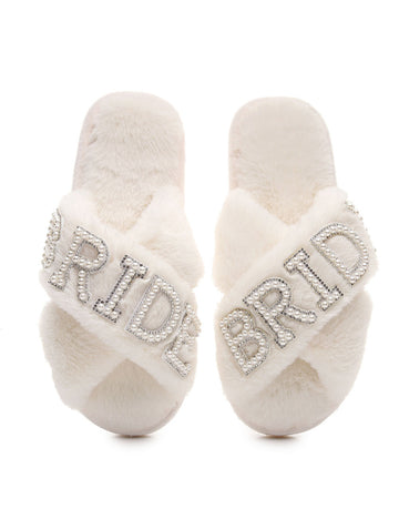 Rhinestone Bride Slippers - DippedShop Wholesale - #4851