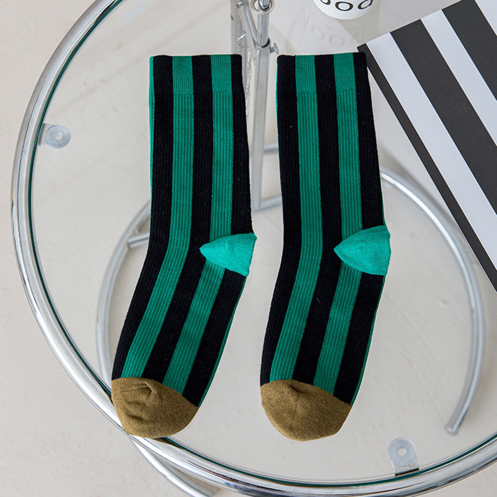 Striped Breathable Socks - DippedShop Wholesale - #3667