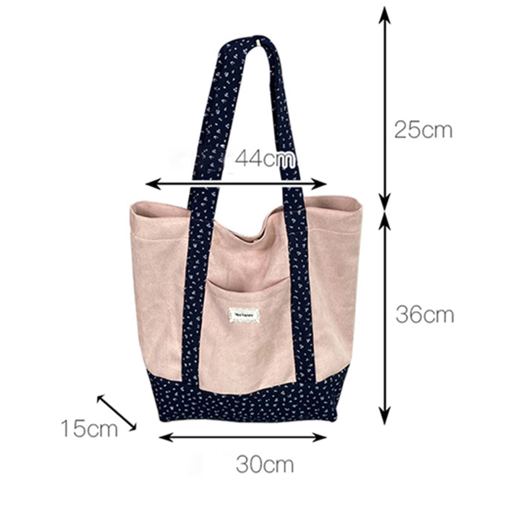 Floral Contrast Shoulder Bag - DippedShop Wholesale - #1123