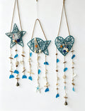 Handmade Crochet Rattan Fish Hanging Wind Chime 6H7HLS218