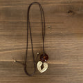 Heart Pendant Leather Necklace - DippedShop Wholesale - #7971