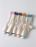 Striped Rib Socks - DippedShop Wholesale - #7939