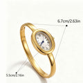 Oval Dial Bracelet Watch - DippedShop Wholesale - #3955