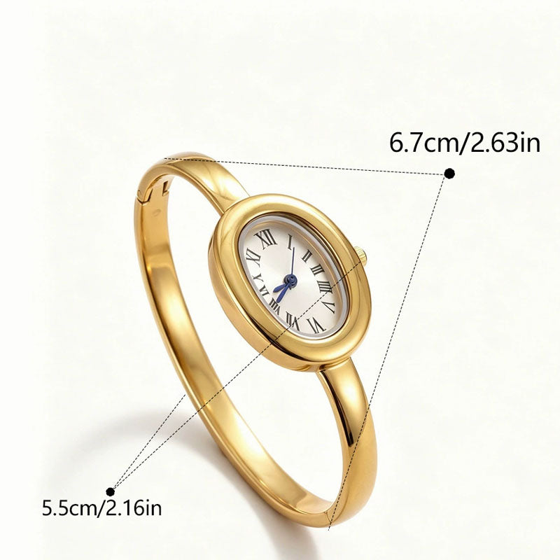 Oval Dial Bracelet Watch - DippedShop Wholesale - #3955