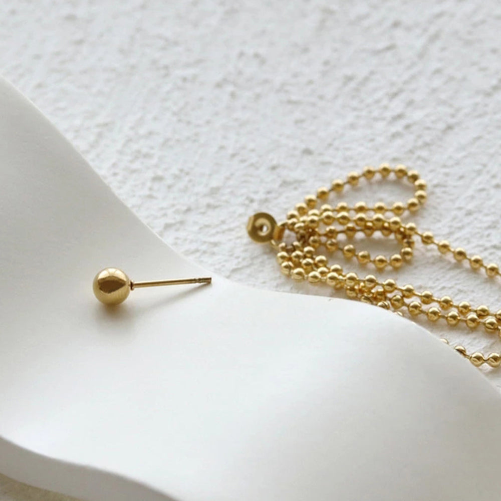Bowknot Beaded Tassel Earrings - DippedShop Wholesale - #9171