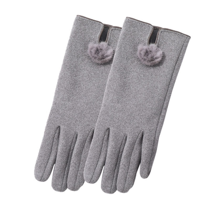 Minimalist Solid Color Full Finger Warm Gloves 6W6GLO79