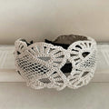 Boho Style Solid Color Woven Wide Headband 6W6HBD304
