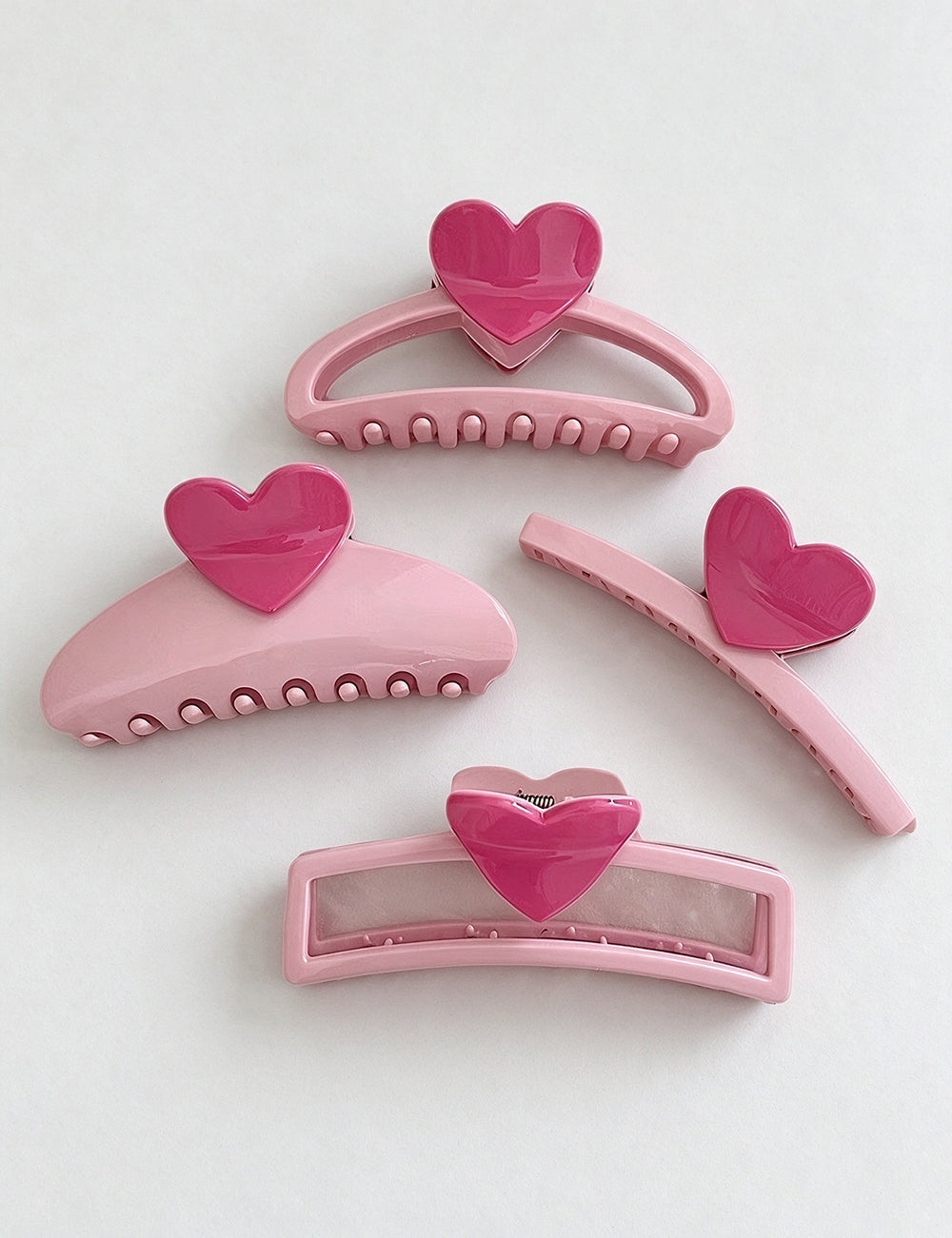 Heart Hair Claw Clip - DippedShop Wholesale - #9043