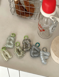 Stylish Floral Print Letters Shape Bag Charm 6W10BBC424