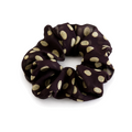 Vintage Polka Dots Print Ruffled Scrunchies 6W6HSR322