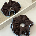 Classic Color Block PU Hair Scrunchies 6W6HSR357