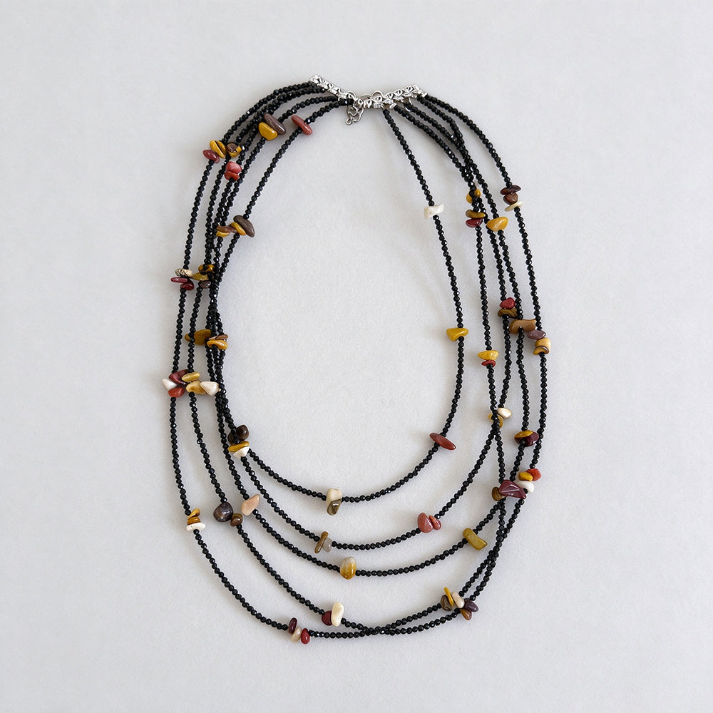 Gemstone Beaded Necklace - DippedShop Wholesale - #2675