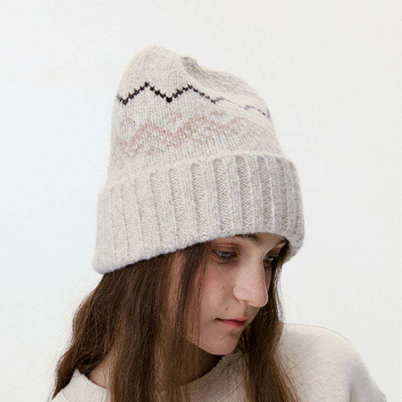 Jacquard Beanie Hat - DippedShop Wholesale - #6355