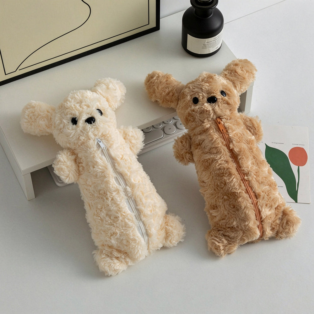 Plush Dog Pencil Pouch - DippedShop Wholesale - #6611