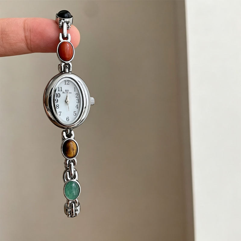 Oval Beaded Bracelet Watch - DippedShop Wholesale - #8531